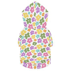 Pastel Flowers Pet Hoodie (Large Size)