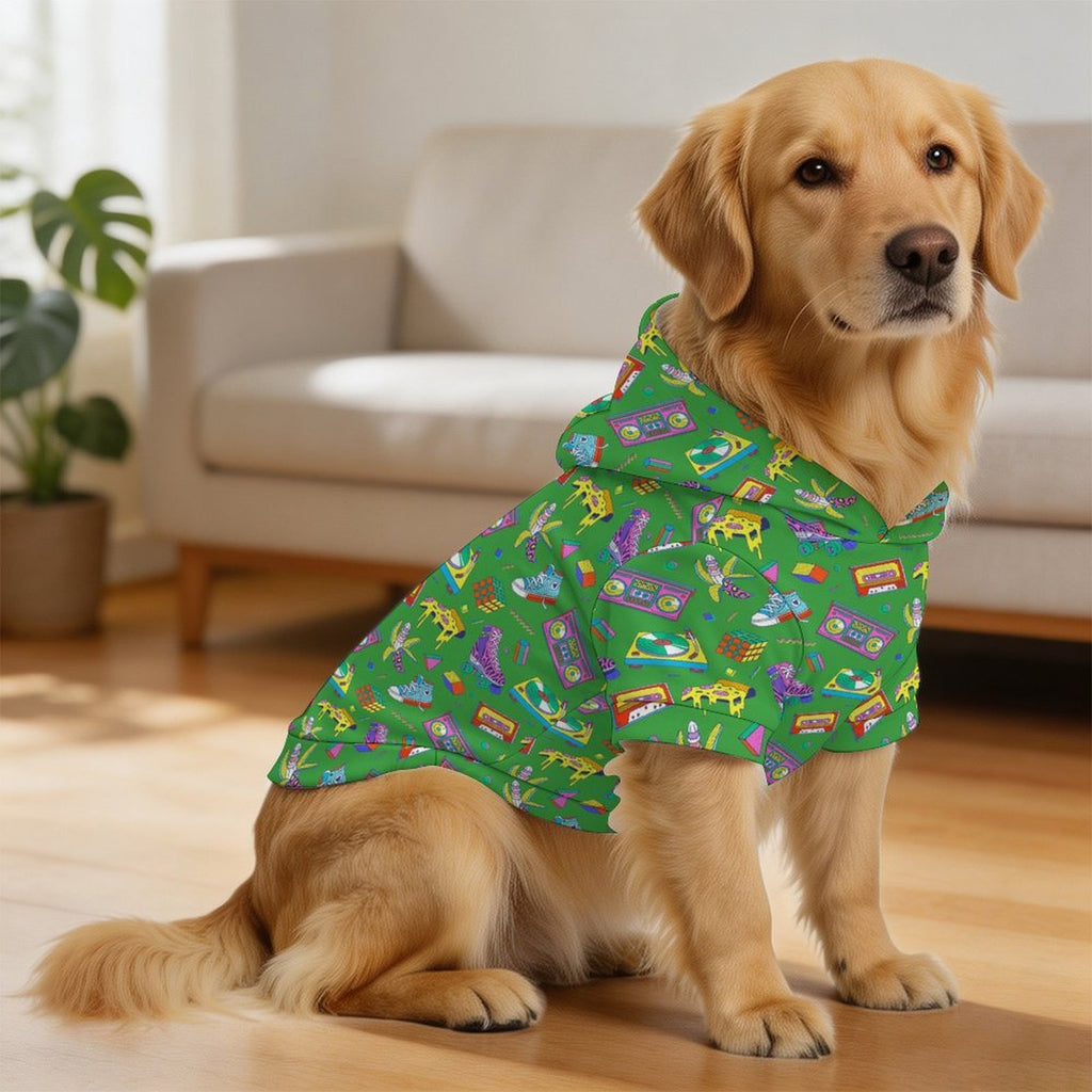 Bright 80's Pet Hoodie (Large Size)