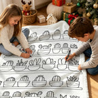 Cactus Plants On Shelves Colour Your Own Blanket 100×150cm
