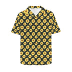 Painted Sunflower - Men's Short Sleeve Hawaiian Shirt