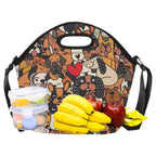Dog Crowd 2 - Neoprene Lunch Bag Neoprene Lunch Bag Printed Offshore