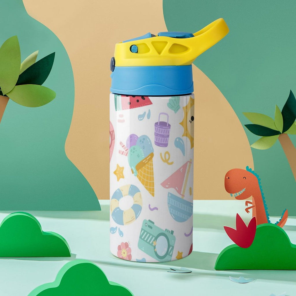 Summer Fun - Little Kids Water Bottle Little Kids Water Bottle Printed Offshore Summer
