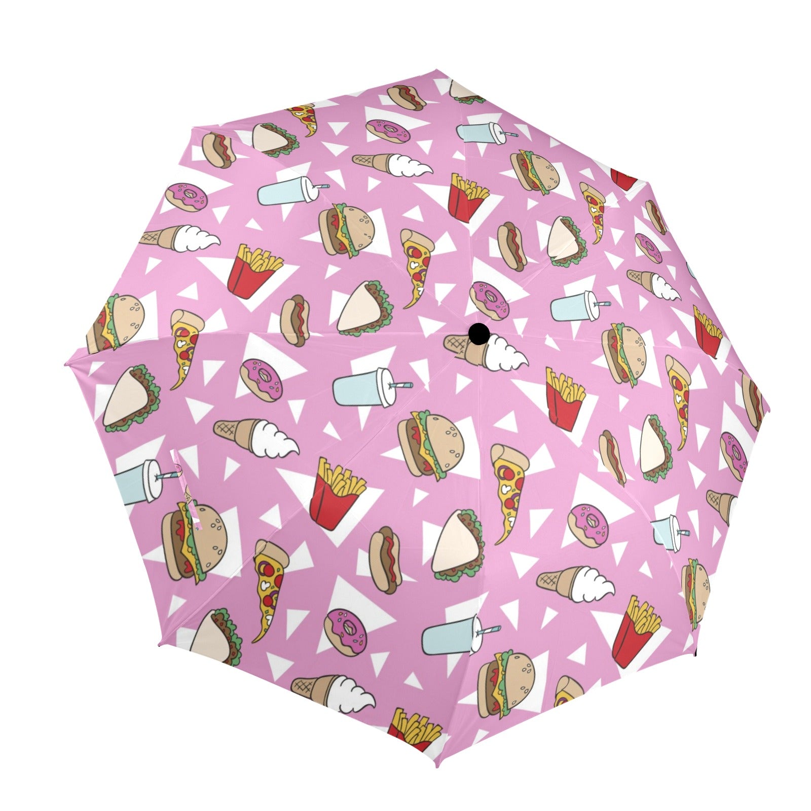 Fast Food - Semi-Automatic Foldable Umbrella (Model U12) One Size Semi-Automatic Foldable Umbrella (U12)