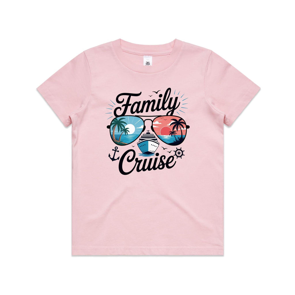 Family Cruise Kids Cruise T-shirt Pink Kids Cruise T-shirt Cruise Printed In Australia