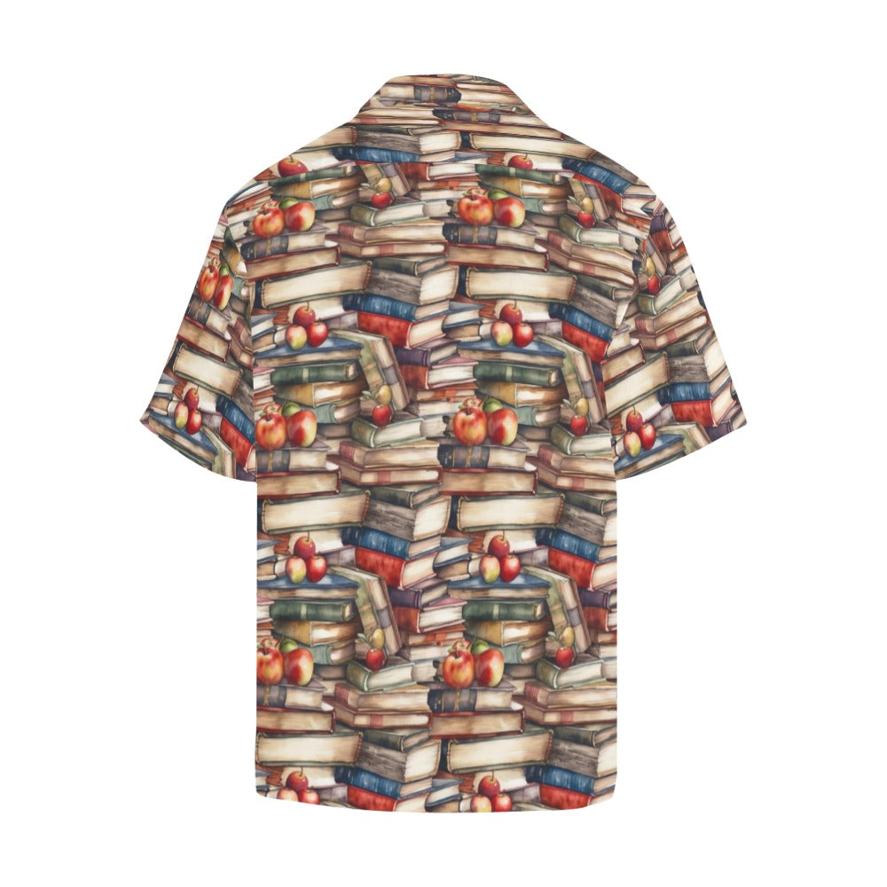 Watercolour Books - Mens Hawaiian Shirt