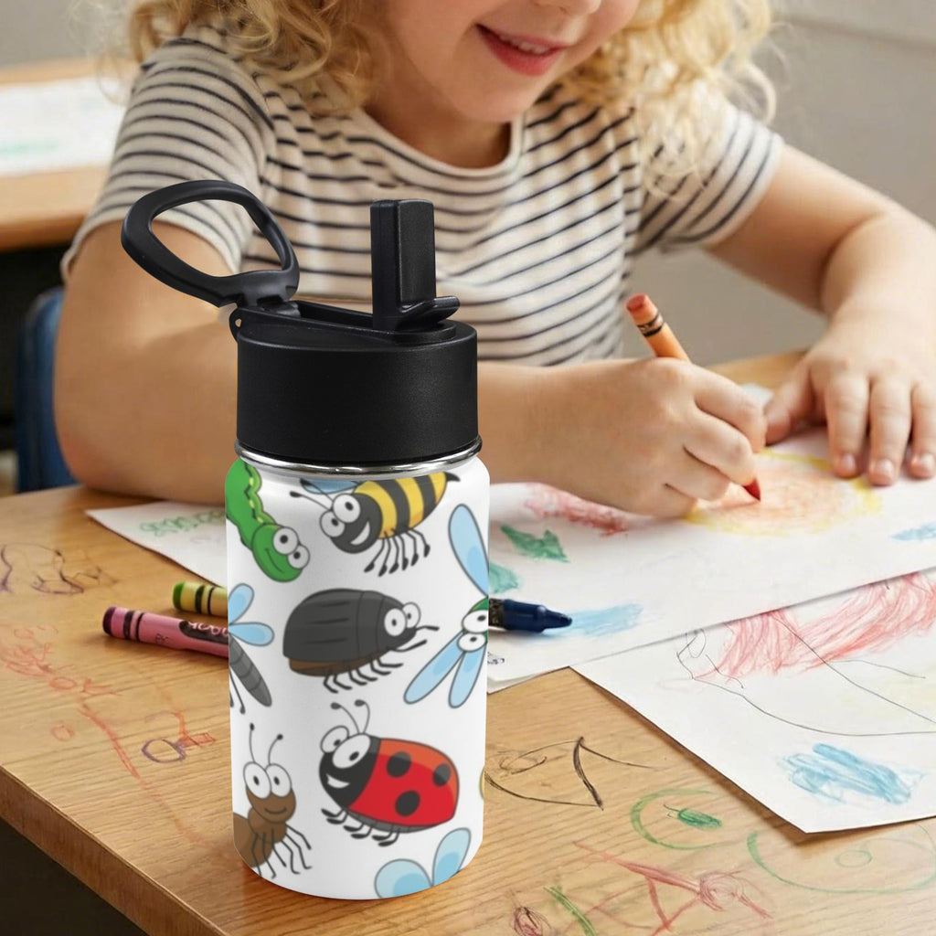 Little Creatures 12oz Kids Water Bottle with Straw Lid
