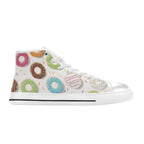 Doughnuts Kids High Top Canvas Shoes