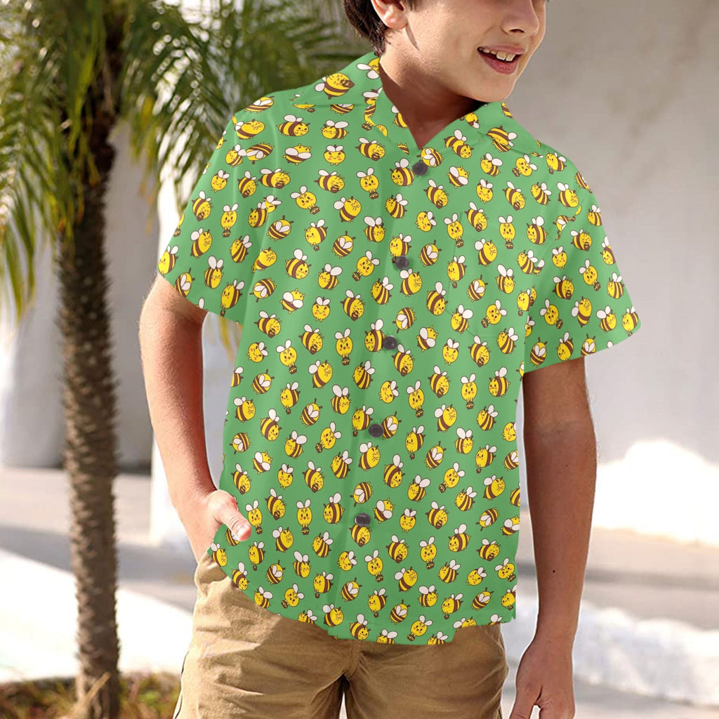 Busy Bees Junior Kids Hawaiian Shirt