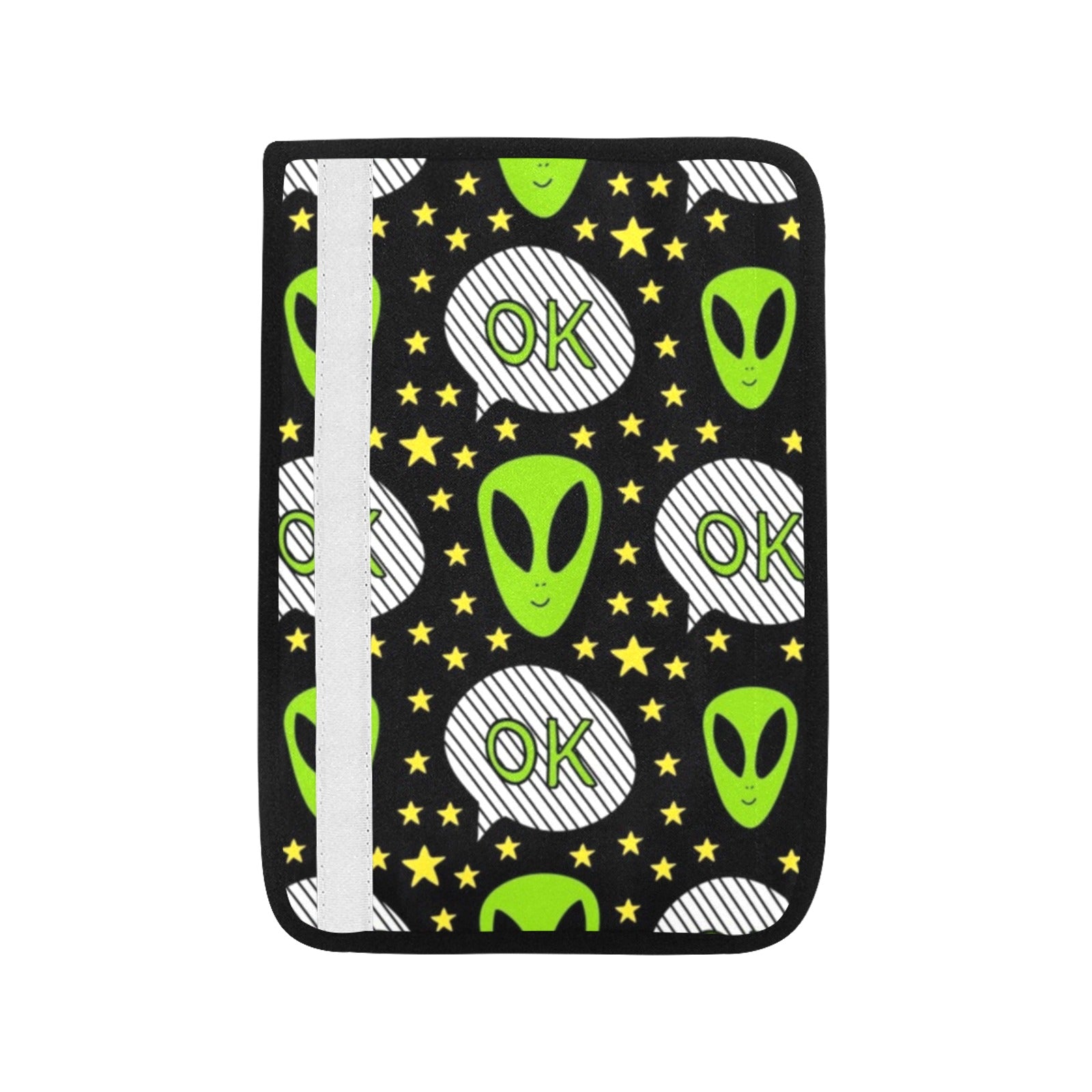 Alien OK - Car Seat Belt Cover 7''x10'' (Pack of 2) Car Seat Belt Cover 7x10 (Pack of 2) Printed Offshore