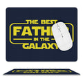 Best Father In The Galaxy - Leather Mouse Pad white One size Leather Mouse Pad Dad Printed Offshore Space