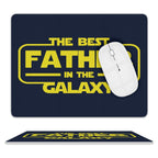 Best Father In The Galaxy - Leather Mouse Pad white One size Leather Mouse Pad Dad Printed Offshore Space