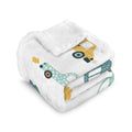 Cars Double-Layer Fleece Blanket 51"x59" One Size Double-Layer Throw Blanket Printed Offshore