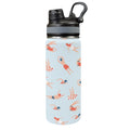 Summer Swim - Insulated Water Bottle with Dual-Use Lid (18oz) One Size Insulated Water Bottle with Dual-Use Lid (18oz) Printed Offshore Summer