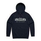Are You Game, Chess - Mens Hoodie Navy Mens Hoodie Chess Games Printed In Australia