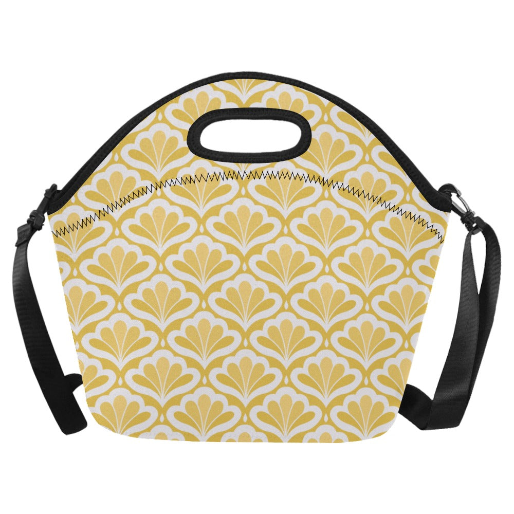 Yellow Pattern - Neoprene Lunch Bag One Size Neoprene Lunch Bag Printed Offshore