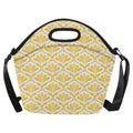 Yellow Pattern Neoprene Lunch Bag One Size Neoprene Lunch Bag Printed Offshore