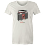 Classic Rock, Cassette Player - Womens T-shirt Natural Womens T-shirt Music Printed In Australia Retro