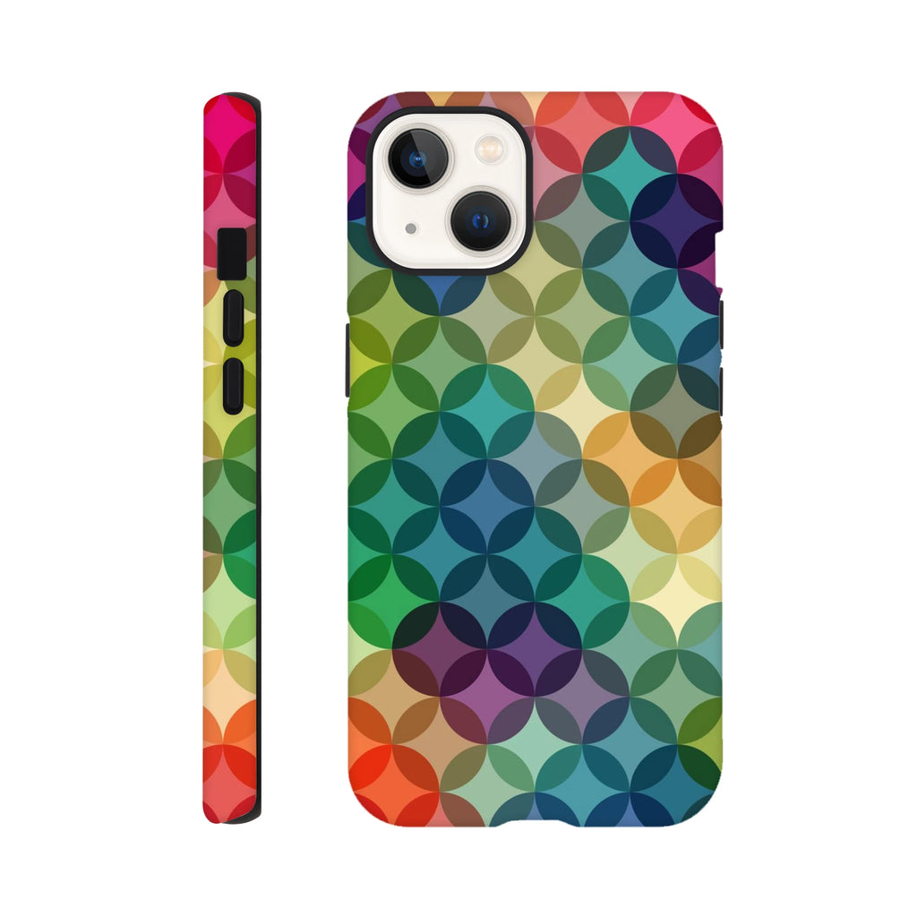 Circle Pattern - Apple iPhone Tough case iPhone 13 iPhone Tough Case Globally Fulfilled