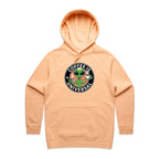 Coffee Is Universal, Alien - Womens Hoodie Peach Womens Hoodie Coffee Printed In Australia Sci Fi