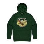 Dachshund, I've Got Friends In Low Places Men's AS Colour Hoodie Forest Green Mens Hoodie animal Printed In Australia