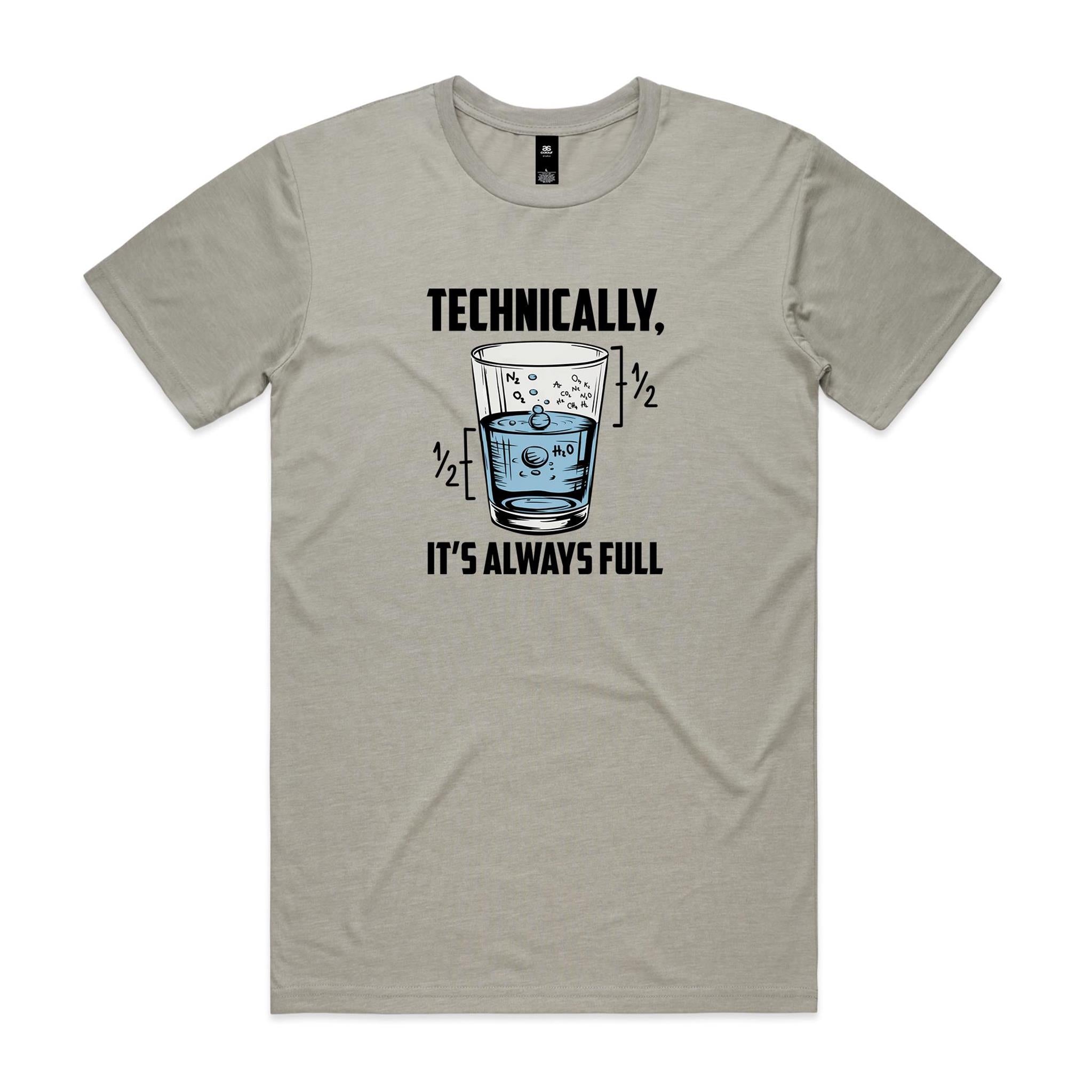 Glass Half Full Men's AS Colour T-shirt