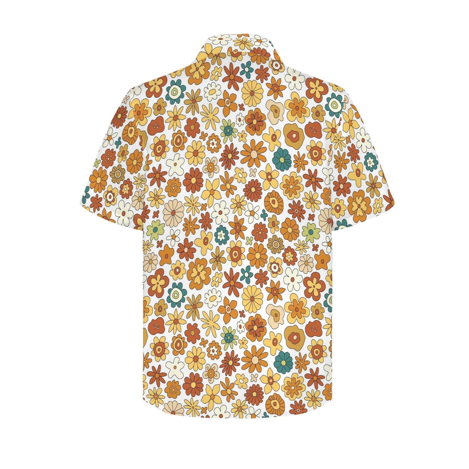 70's Style Floral Men's Hawaiian Shirt
