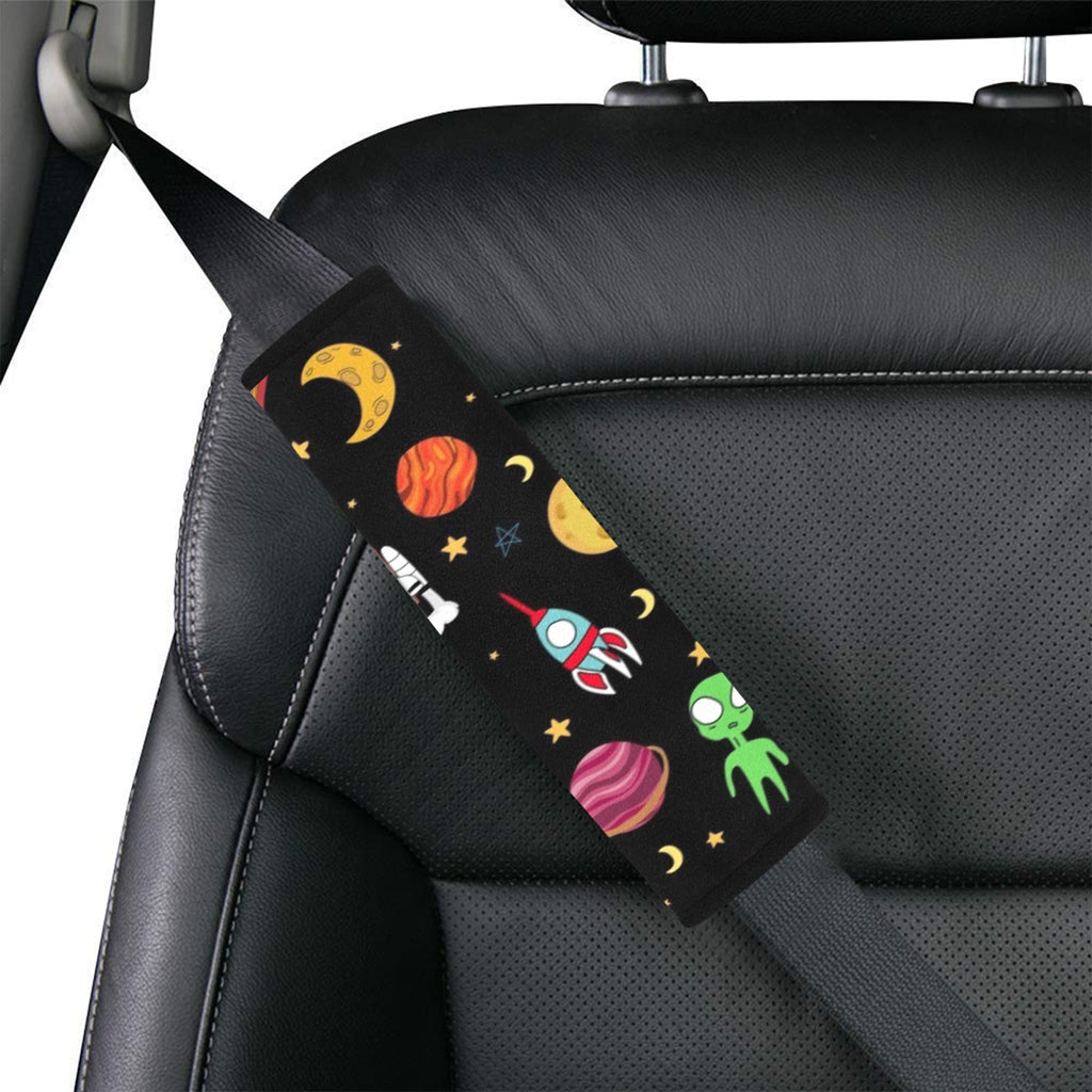 Fun Space Car Seat Belt Cover 7''x10'' (Pack of 2) Car Seat Belt Cover 7x10 (Pack of 2) Printed Offshore Space