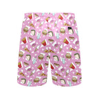 Fast Food Men's Mid-Length Beach Shorts Men's Mid-Length Beach Shorts Food Printed Offshore