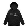 Cat String Theory Physics Kids AS Colour Hoodie