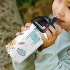 Cute Forest Creatures 12oz Kids Water Bottle with Straw Lid