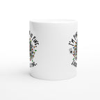 Tangled Christmas Lights, I'm Fine, This Is Fine, Everything's Fine - White 11oz Ceramic Mug Christmas Mug Christmas Globally Fulfilled