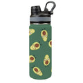 Avocado Characters Insulated Water Bottle with Dual-Use Lid (18oz) One Size Insulated Water Bottle with Dual-Use Lid (18oz) Food Printed Offshore