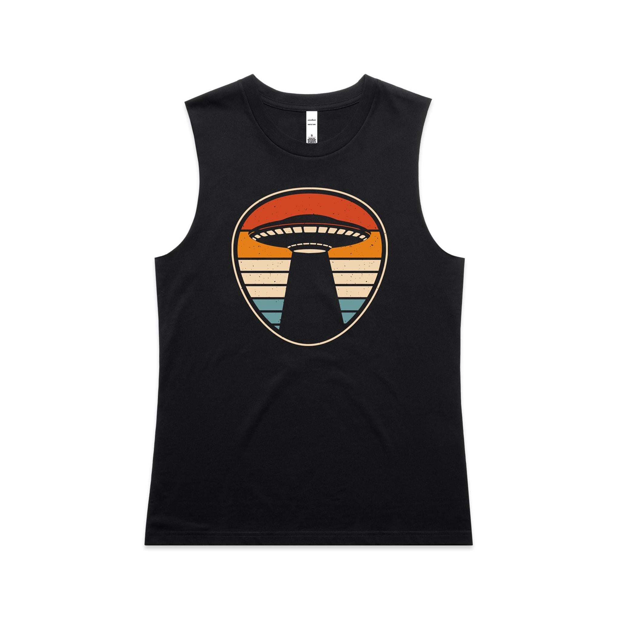 UFO Retro Stripes - AS Colour Women's Maple Tank