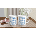 Respect The Locals, Sea Life - White 11oz Ceramic Mug White 11oz Mug animal Globally Fulfilled Ocean