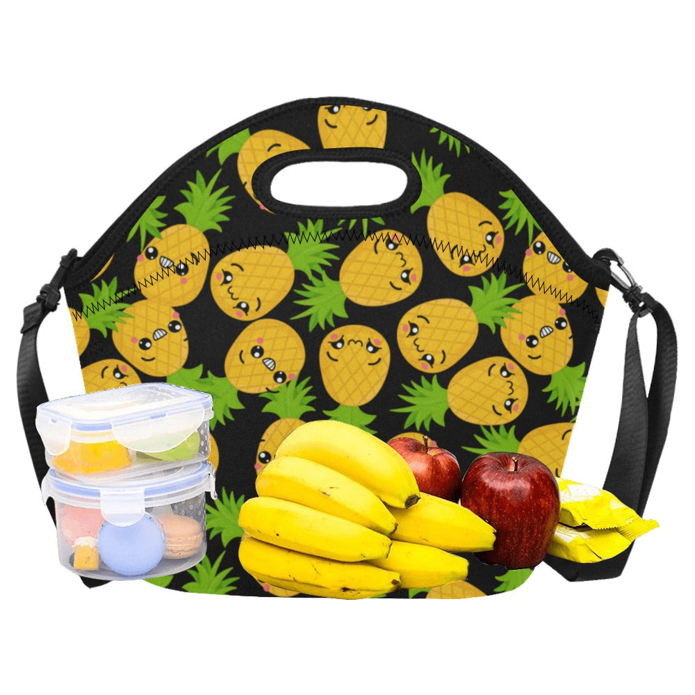 Cool Pineapples - Neoprene Lunch Bag Neoprene Lunch Bag Printed Offshore