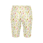 Tropical Surf Women's Bike Shorts With Side Pockets