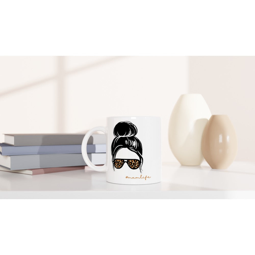 Mumlife - White 11oz Ceramic Mug White 11oz Mug Globally Fulfilled mum