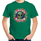 Believe In Yourself, Alien - Kids Youth T-shirt Kelly Green Kids Youth T-shirt Motivation Positivity Printed In Australia Sci Fi