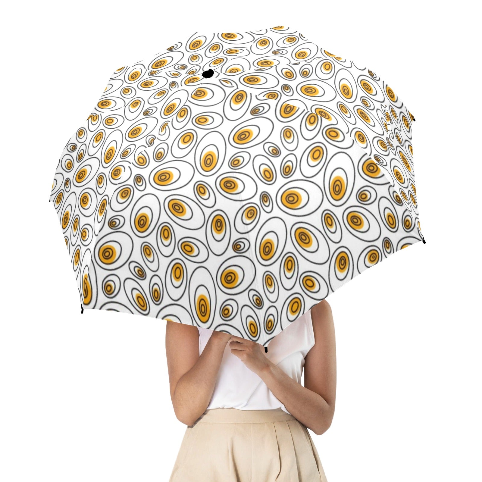 Eggs Abstract - Semi-Automatic Foldable Umbrella (Model U12) Semi-Automatic Foldable Umbrella (U12)
