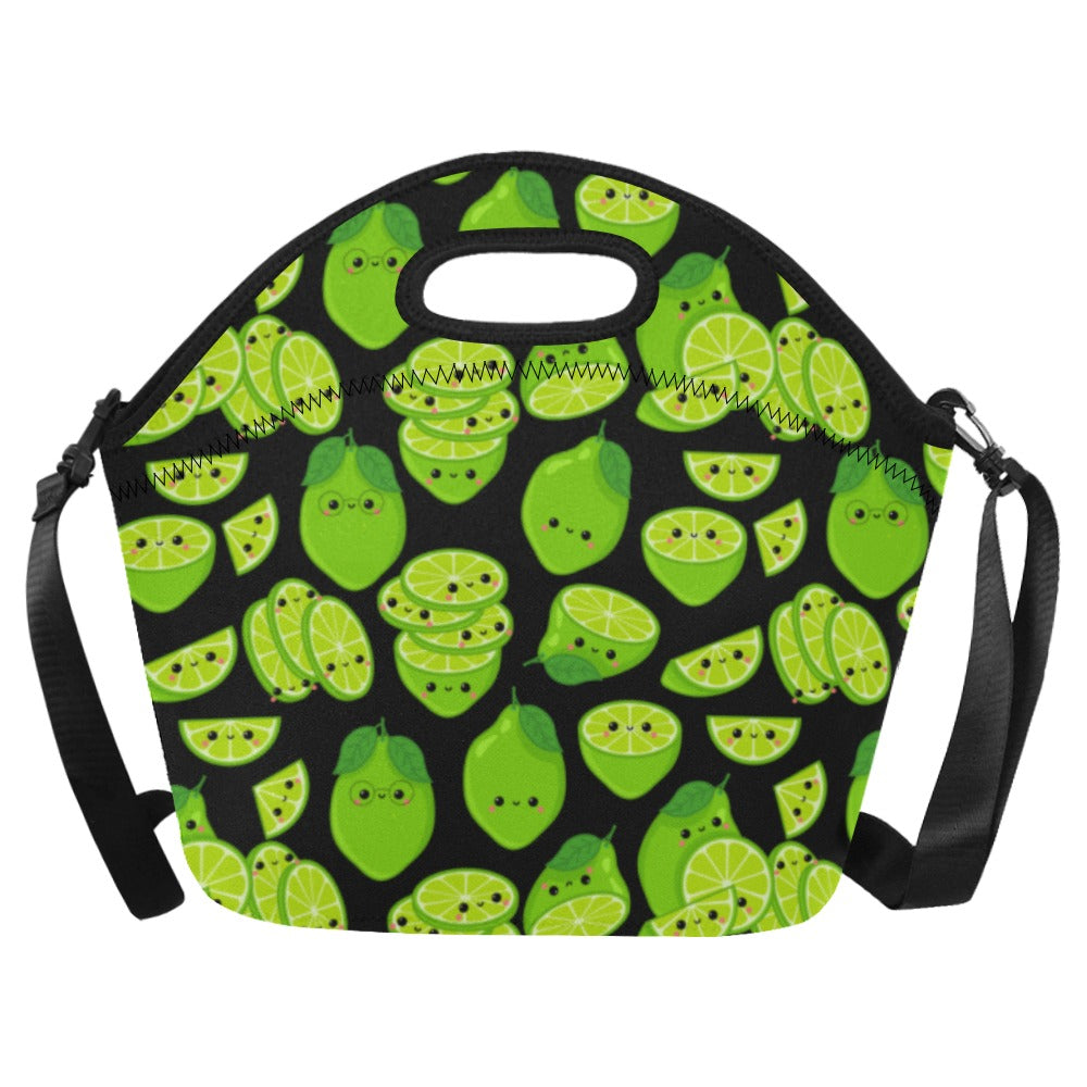 Cute Limes - Neoprene Lunch Bag One Size Neoprene Lunch Bag Printed Offshore