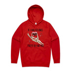 If I Had Feelings They'd Be For You - Mens Hoodie Red Mens Hoodie Love Printed In Australia