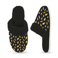 Lightning Bolts Women's Fur Trim Thick-Sole Indoor Slippers Women's Fur Trimmed Slippers comic Printed Offshore