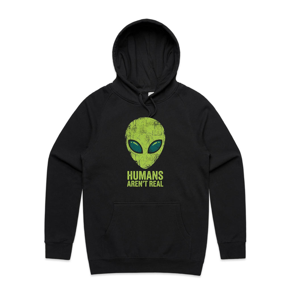 Alien, Humans Aren't Real Men's AS Colour Hoodie