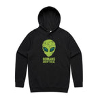 Alien, Humans Aren't Real Men's AS Colour Hoodie