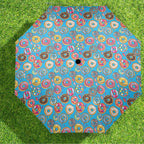 Doughnuts On Blue Umbrella Umbrella Food Printed Offshore