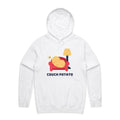 Couch Potato Men's AS Colour Hoodie White Mens Hoodie Printed In Australia
