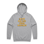 Lay It On The Table - Mens Hoodie Grey Marle Mens Hoodie Games Printed In Australia