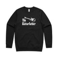 The Guitar Father AS Colour Sweatshirt Unisex Black Sweatshirt Dad Music Printed In Australia