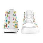 Ladybugs And Rainbows - Kids' High Top Canvas Shoes Kids High Top Canvas Shoes animal Printed Offshore