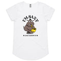 I'm Saxy And I Know It, Hippo Trumpet Player Women's AS Colour Scoop Neck T-Shirt White Womens Scoop Neck T-shirt animal Music Printed In Australia